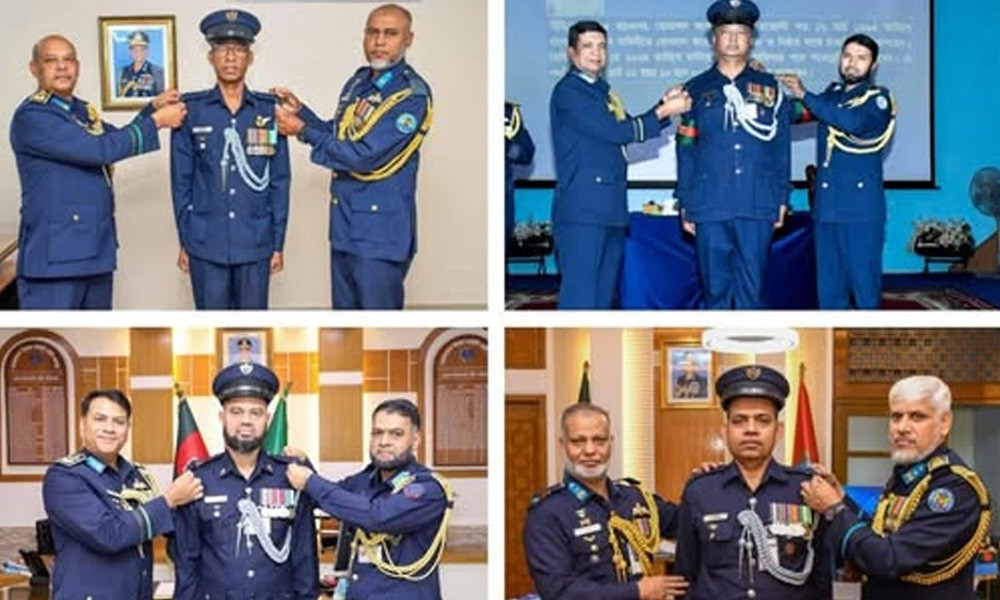 স্বাধীনতা দিবস উপলক্ষে বিমানবাহিনীতে অনারারি কমিশন প্রদান