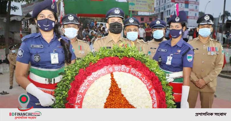 মহান স্বাধীনতা ও জাতীয় দিবসে চুয়াডাঙ্গা পুলিশ সুপারের শ্রদ্ধাঞ্জলি