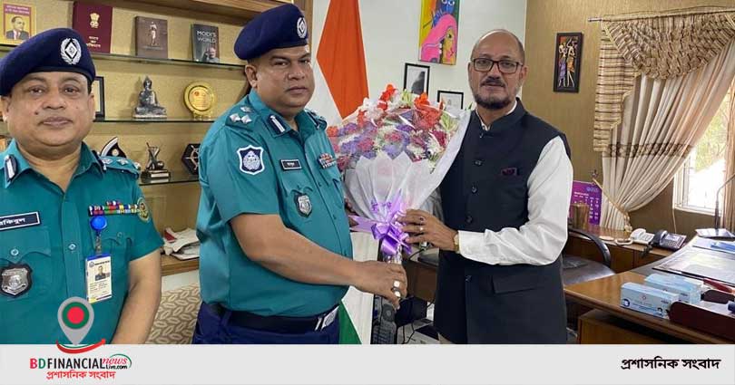 ভারতীয় সহকারী হাই কমিশনারের সাথে কেএমপির কমিশনারের সৌজন্য সাক্ষাৎ