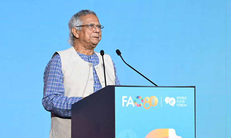 বিশ্ব খাদ্য ফোরামে ক্ষুধামুক্ত বিশ্ব গঠনে ছয় দফা প্রস্তাব প্রধান উপদেষ্টার