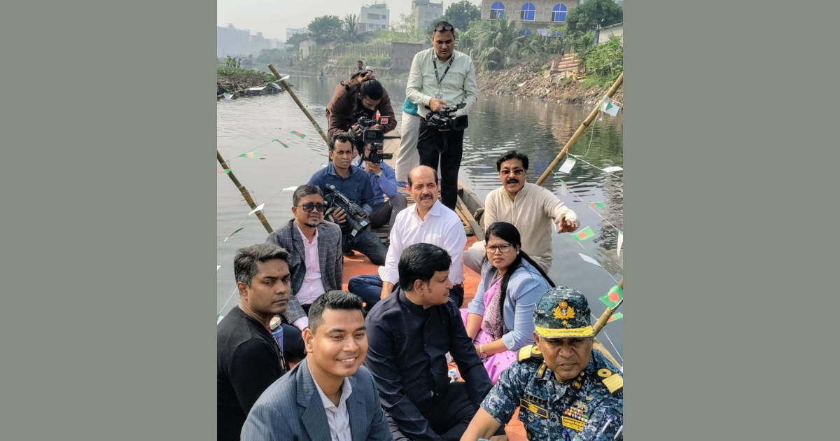 নতুনবাজার একশো ফিট থেকে আফতাবনগর পর্যন্ত নৌপথ চালু করা হবে: মেয়র মোঃ আতিকুল ইসলাম