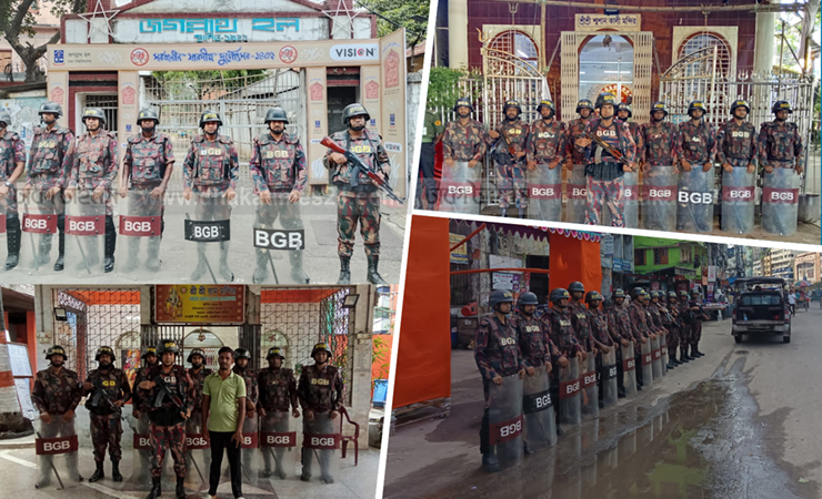 দুর্গাপূজায় ২,৮৫৭ পূজামণ্ডপে নিরাপত্তায় বিজিবির ৪৩০ প্লাটুন