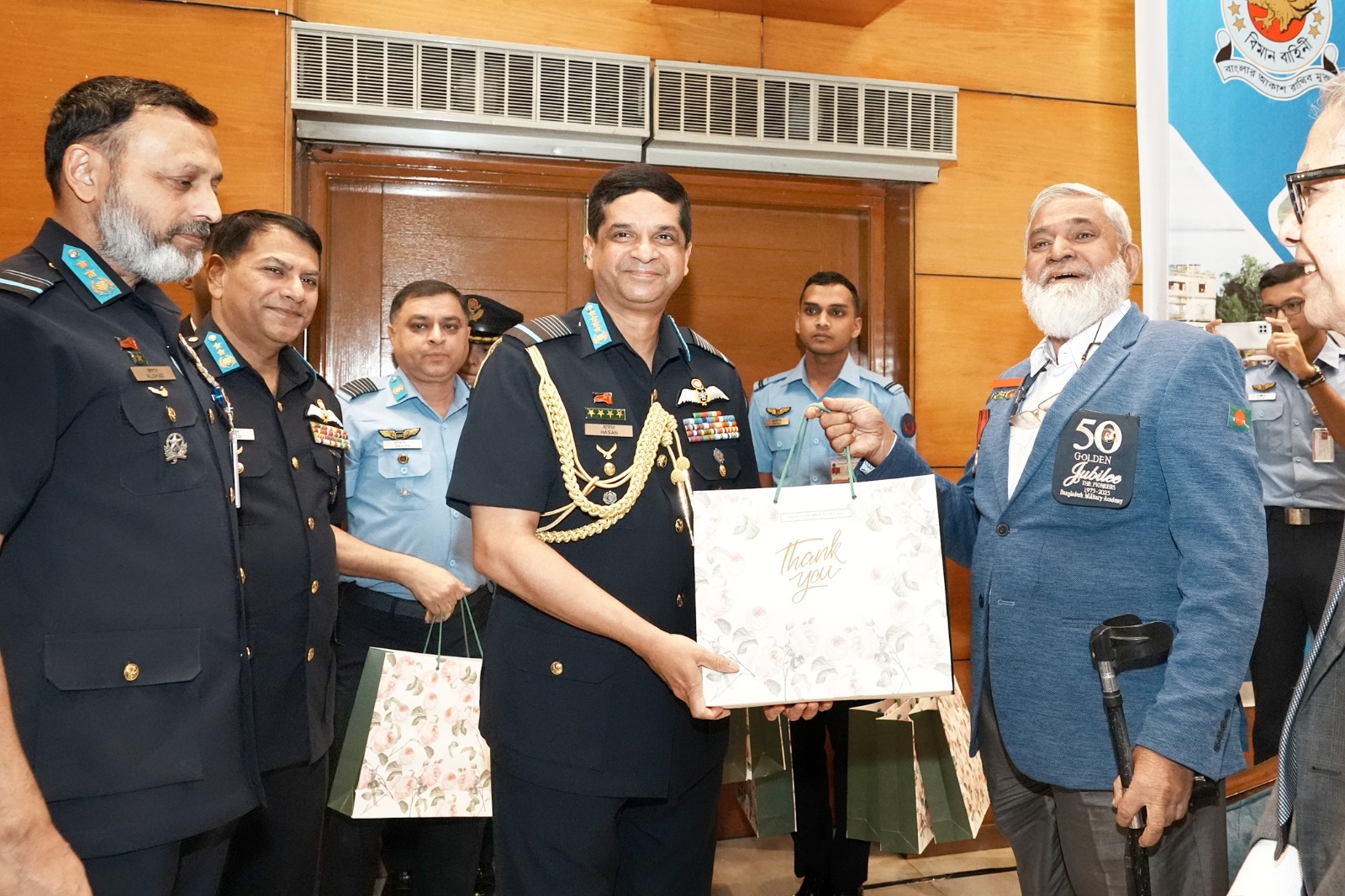 বাংলাদেশ বিমান বাহিনীর খেতাবপ্রাপ্ত মুক্তিযোদ্ধা/ তাঁদের উত্তরাধিকারী এবং কিলো ফ্লাইটের সদস্য/ তাঁদের উত্তরাধিকারীদের সংবর্ধনা অনুষ্ঠান