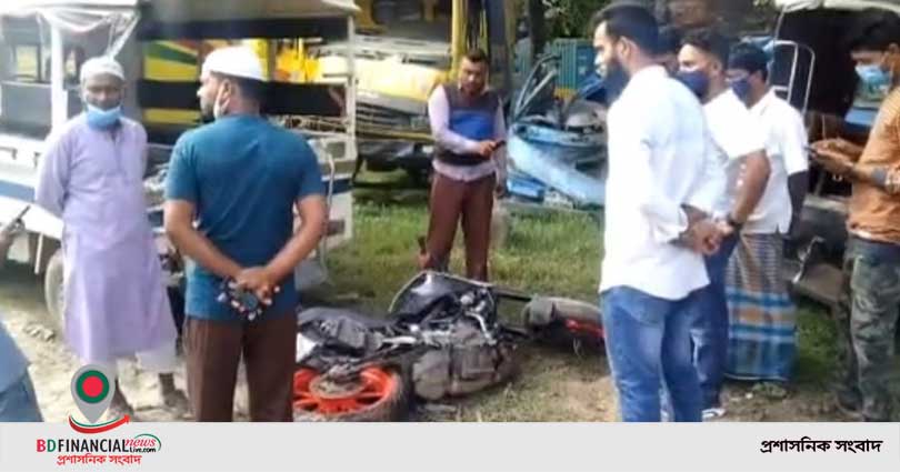 কাভার্ডভ্যান চাপায় মোটরসাইকেল আরোহী দুই ভাইয়ের মৃত্যু