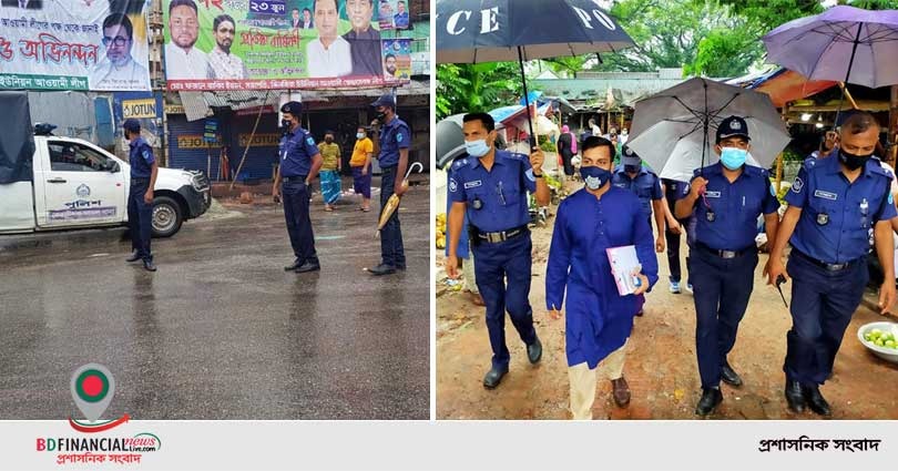 লকডাউন বাস্তবায়নে ঢাকা জেলা পুলিশের বিরামহীন কাজ