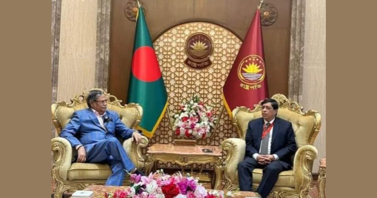 রাষ্ট্রপতির সাথে সৌজন্য সাক্ষাত করেন মেজবাহ উদ্দিন