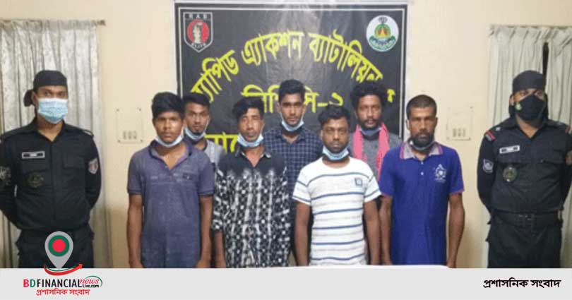 নাটোরে ৭ মাদকসেবীকে আটক করেছে র‌্যাব