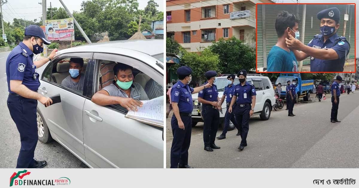 চাঁদপুরে সরকার ঘোষিত বিধিনিষেধ ও লকডাউন বাস্তবায়নে তৎপর পুলিশ সুপার