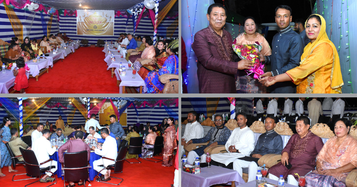 রাঙ্গামাটি জেলার পুলিশ সুপার বিভিন্ন শ্রেণী পেশার মানুষের সাথে ঈদ শুভেচ্ছা বিনিময়