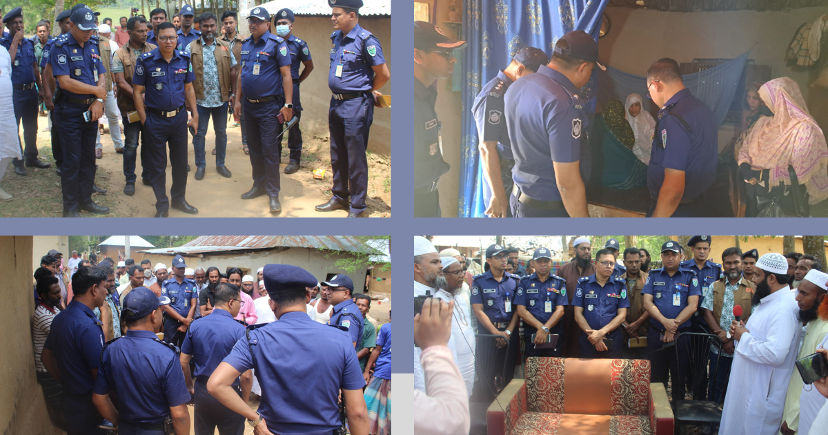 মাধবপুরে মোয়াজ্জিন হত্যা মামলার ঘটনাস্থল পরিদর্শন করেন পুলিশ সুপার, হবিগঞ্জ