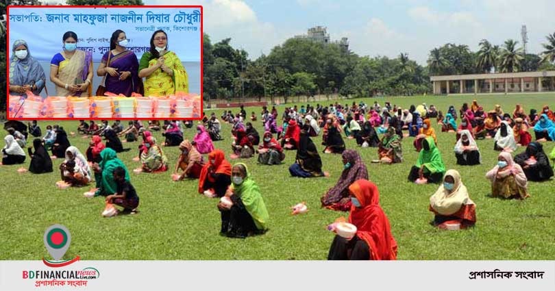 কিশোরগঞ্জে ২০০ দুস্থ ও অসহায় মানুষের মধ্যে পুনাকের খাবার বিতরণ