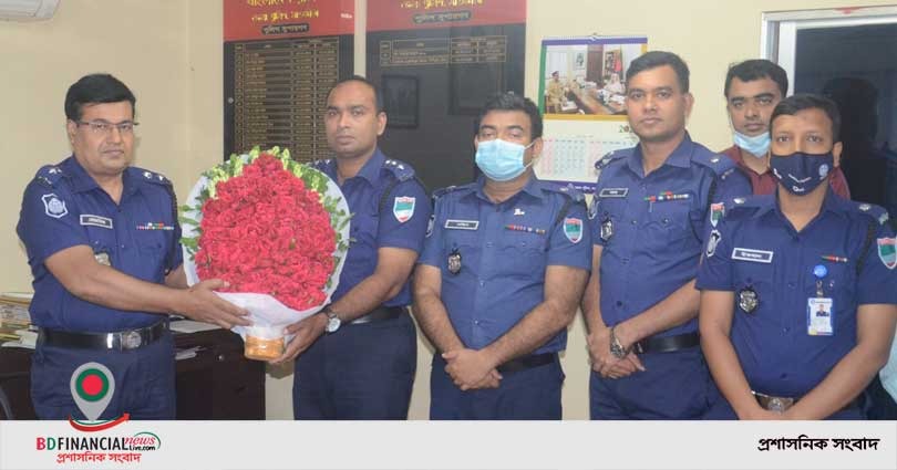 সাতক্ষীরায় সিনিয়র সহকারী পুলিশ সুপার ইয়াছিন আলীকে বিদায় সংবর্ধনা