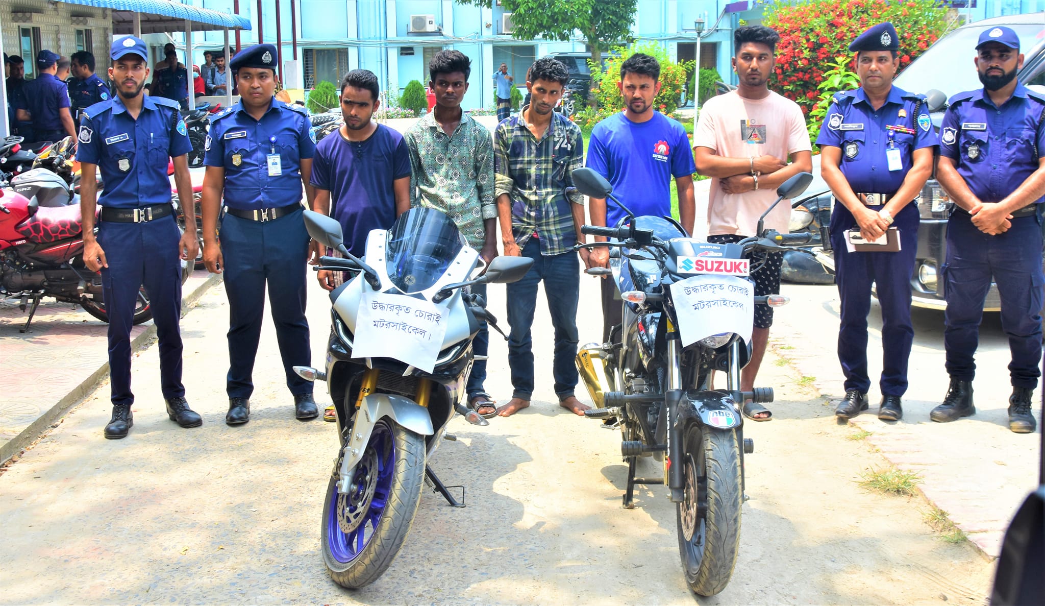 আন্ত:জেলা মোটর সাইকেল চোর চক্রের সক্রিয় ০৫ সদস্য আটক