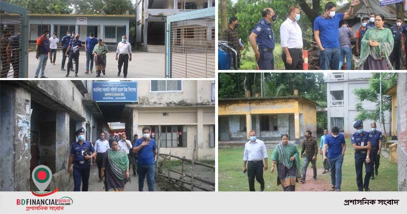 বিভিন্ন ভোট কেন্দ্র পরিদর্শন করলেন ঝালকাঠির পুলিশ সুপার