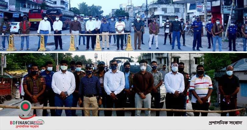কুষ্টিয়ায় ষষ্ঠ দিনের মতো লকডাউন বাস্তবায়নে কঠোর ভুমিকায় পুলিশ