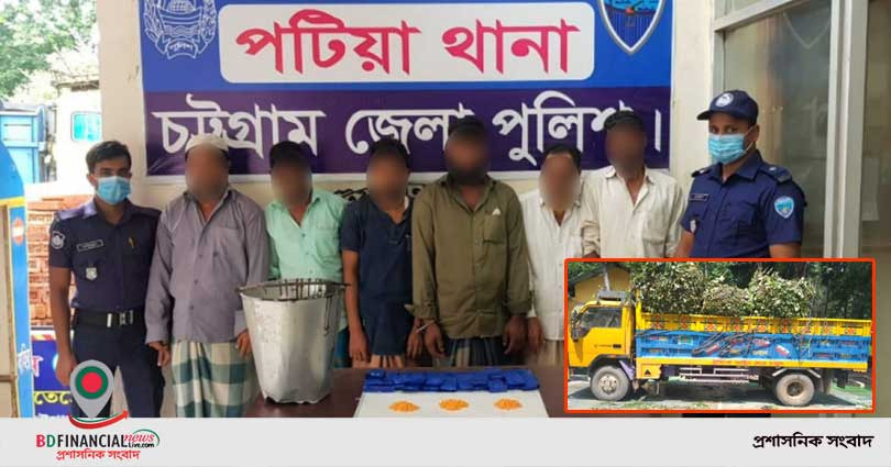 পটিয়ায় ১০ হাজার পিস ইয়াবাসহ আটক ৬