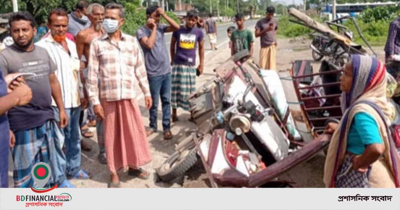 বগুড়ায় বাস-অটোরিকশা সংর্ঘষে নিহত-২, আহত-৫