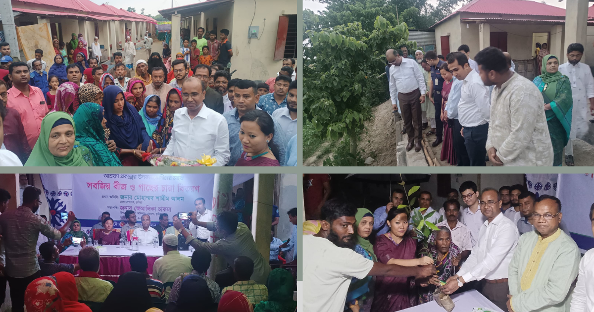 আশ্রয়ণ প্রকল্পের অধীনে কুমিল্লা জেলার ১৭টি উপজেলায় গৃহ নির্মাণ করা হচ্ছে