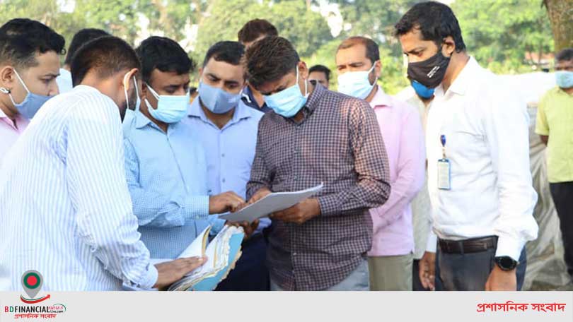 সরকারি জমির সুষ্ঠু ব্যবহার, ব্যবস্থাপনা ও সরকারি স্বার্থ সংরক্ষণের বিভিন্ন স্থান সরেজমিনে পরিদর্শন করেন ঢাকা জেলা প্রশাসক