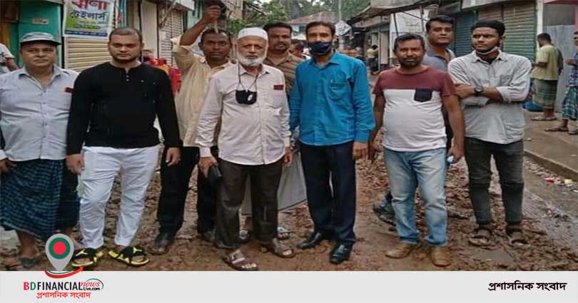 নলছিটিতে মানসম্মত সড়ক নির্মাণে মেয়রের তৎপরতা