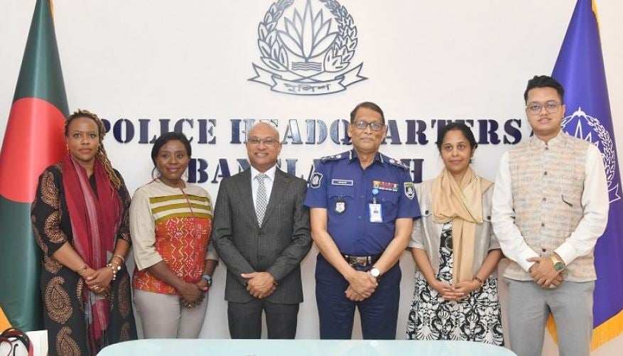 আইজিপির সঙ্গে কমনওয়েলথ প্রতিনিধিদলের সাক্ষাৎ