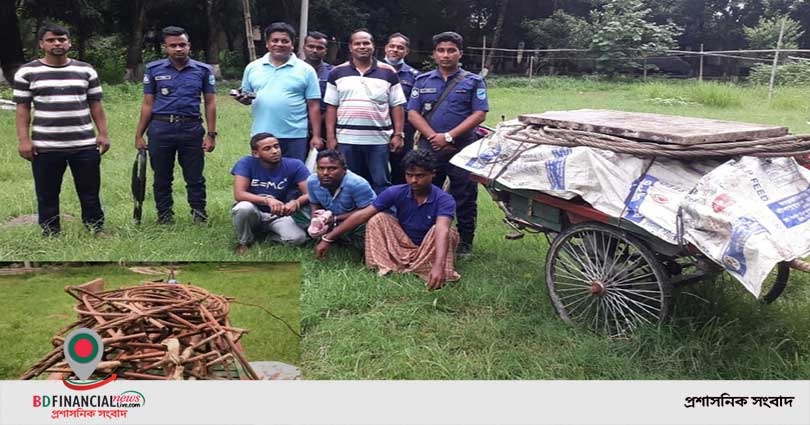 পদ্মা সেতুর মালামাল চুরির ঘটনায় জড়িত ৪ আসামী আটক