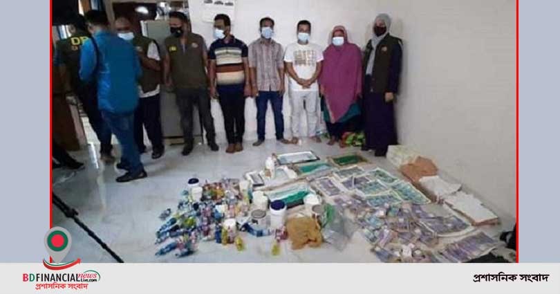 জাল টাকা তৈরি চক্রের দুই সদস্য রিমান্ডে, তিনজন কারাগারে