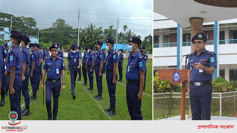 শরীয়তপুর পুলিশ লাইন্সে জেলা পুলিশের মাস্টার প্যারেড অনুষ্ঠিত