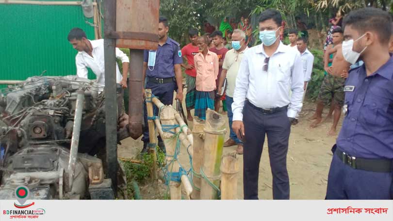 মাধবপুরে জেলা প্রশাসনের অভিযান পরিচালনা