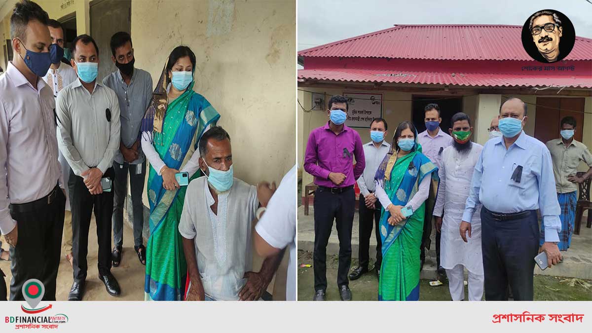 হবিগঞ্জে কোভিড-১৯ টিকা প্রদান কার্যক্রম পরিদর্শন করেন জেলা প্রশাসক ইশরাত জাহান