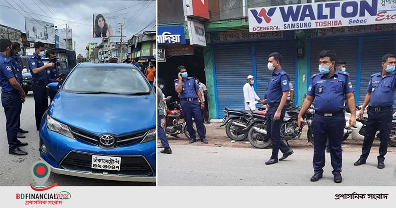 লকডাউন বাস্তবায়নে সাতক্ষীরা জেলা পুলিশের বিশেষ অভিযান