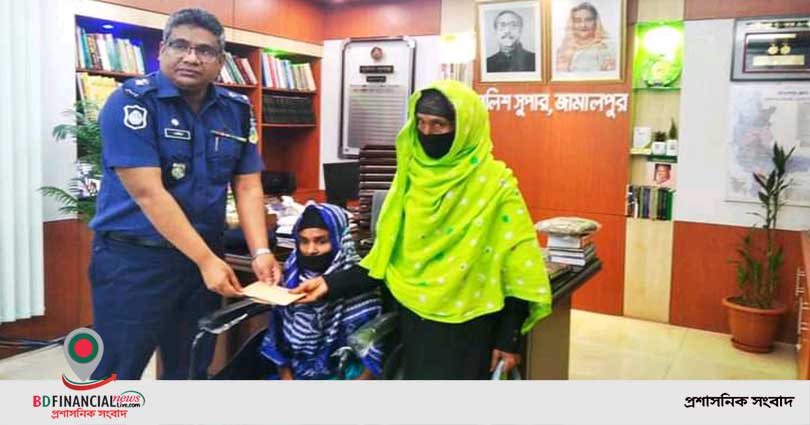 প্রতিবন্ধীর পাশে দাড়ালেন জামালপুর জেলার পুলিশ সুপার নাছির উদ্দিন