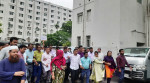 সচিবালয়ে কর্মচারীদের মিছিল
